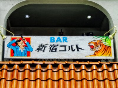 Pub sign roof