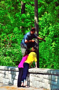 Photographer people green camera