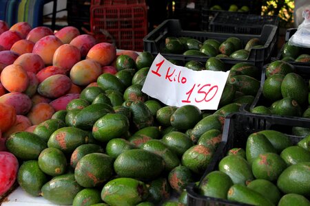 Market fruits vegetables
