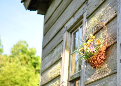Basket of flowers cabin