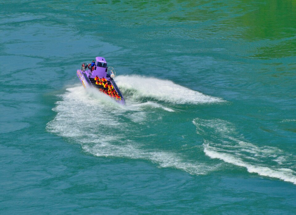 Niagara river thrilling action