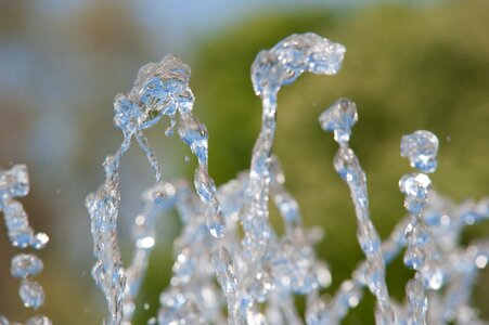 Drip liquid water jet photo