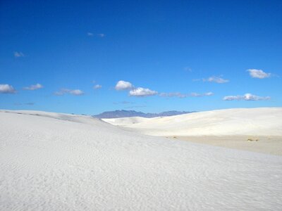 White blue sky scenery