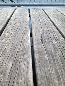 Decking wooden boards