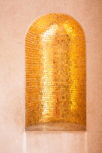 Gold niche wall niche