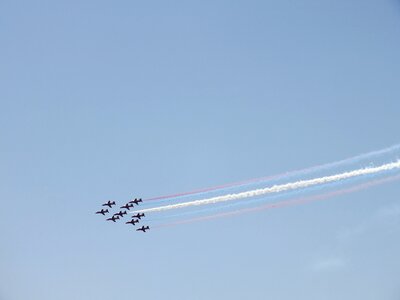 Airplane blue arrow