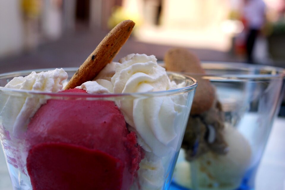 Cream dessert sweet