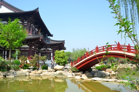 Building lake the scenery