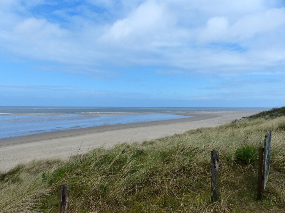 Sea landscape blue