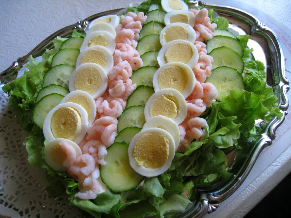 Cucumber barrel vegetables shrimp