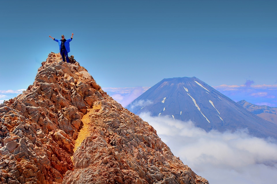 New zealand volcano landscape