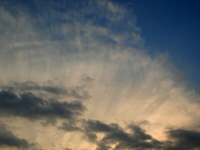 Cirrus before the storm cloudy photo
