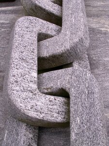 Grey art sculpture photo