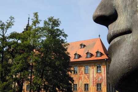 Modern art bronze sculpture bamberg photo