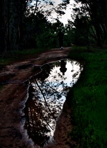 Water reflection dark photo