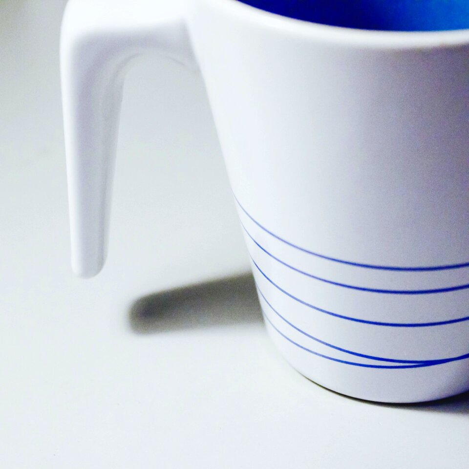 White blue still life