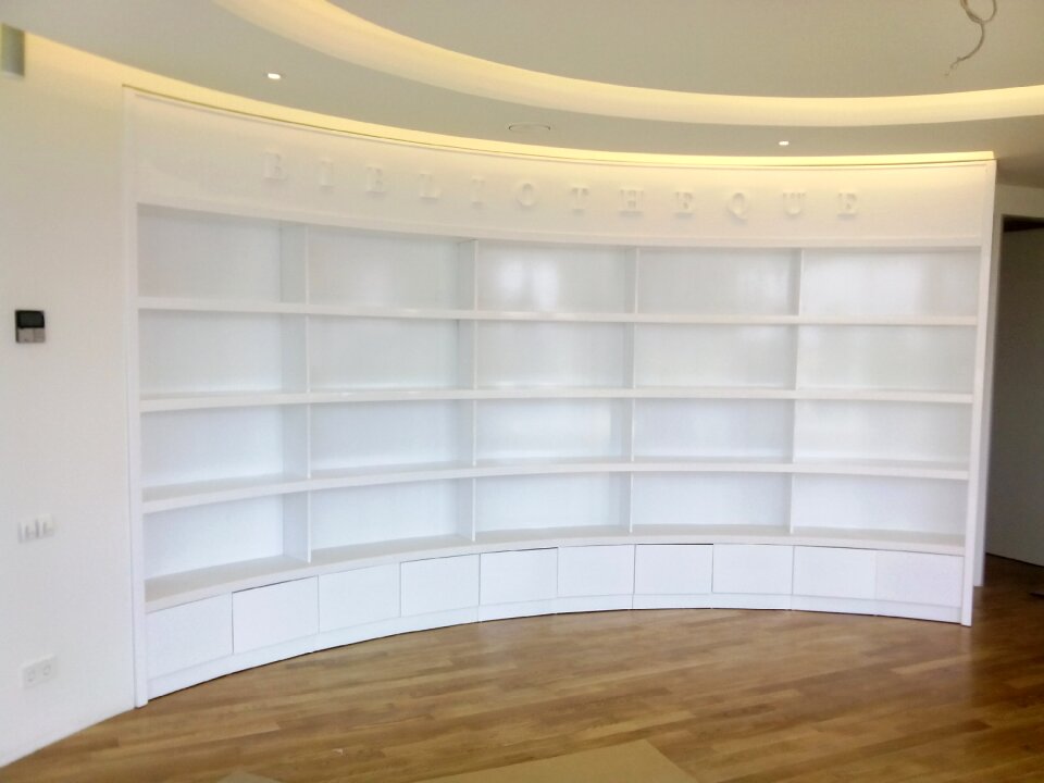 Library furniture minimalism