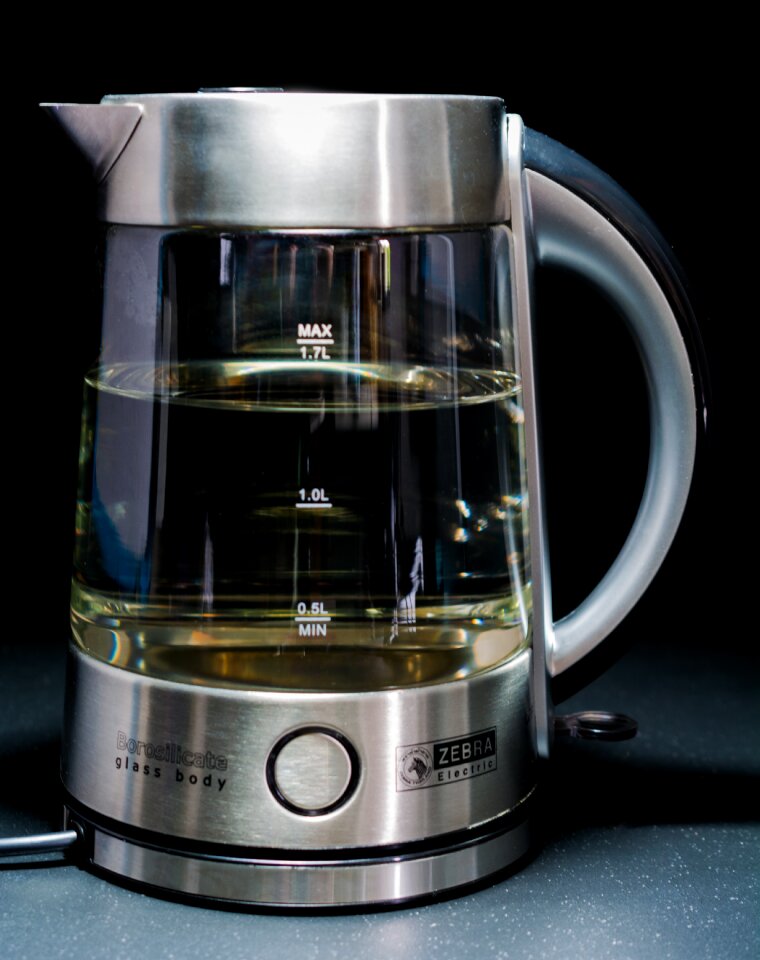 Kettle glass body stainless steel
