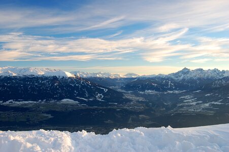 Distant view sunset outlook