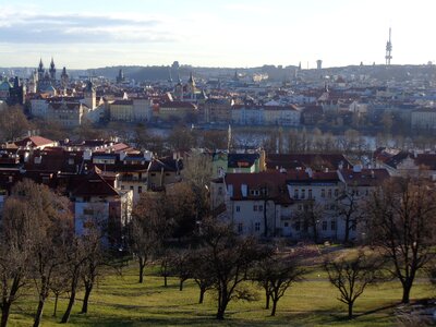Prague panorama old town photo