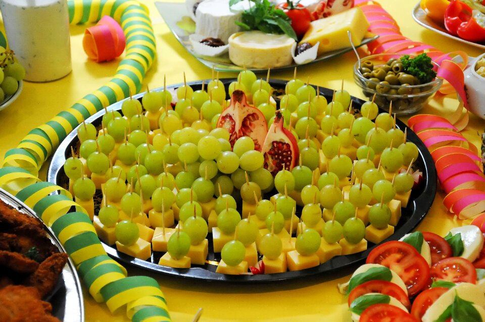 Food delicious cheese skewers