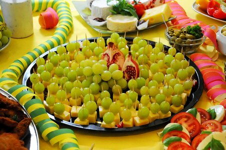 Food delicious cheese skewers