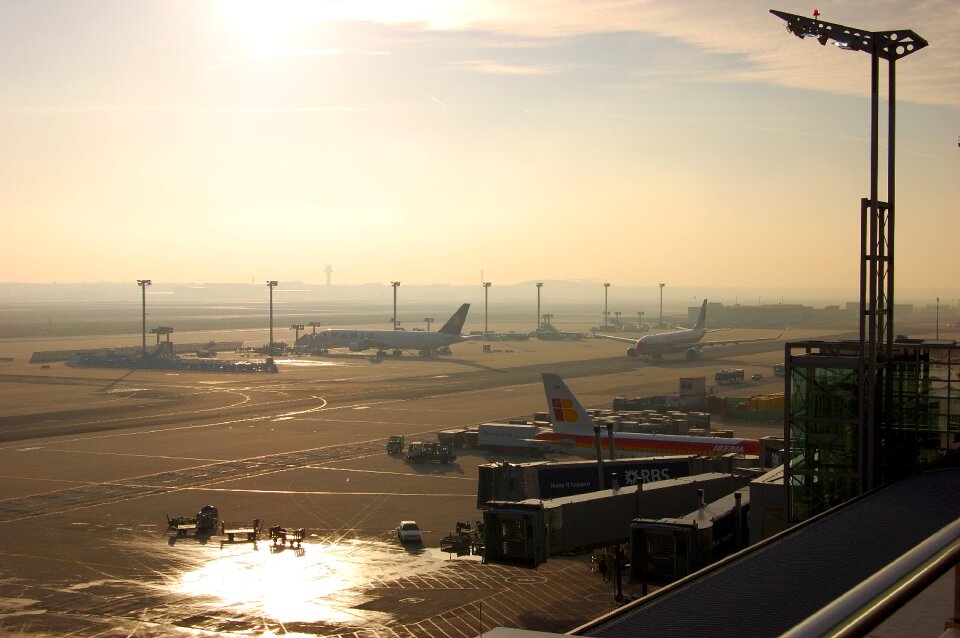Aircraft air traffic sky