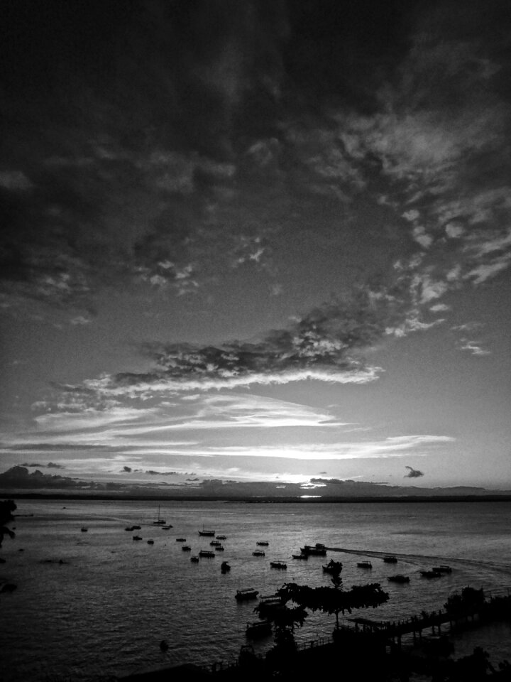 Clouds sunlight evening
