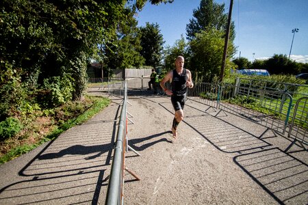 Triathlon swimming athletes
