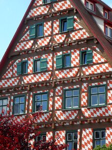 Ulm historic center house facade photo