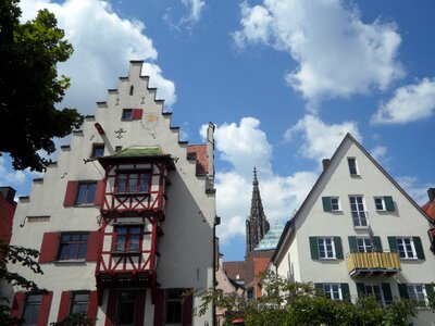 Ulm historic center house facade photo