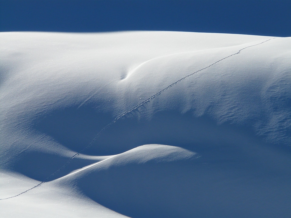 Snowdrift deep snow winter