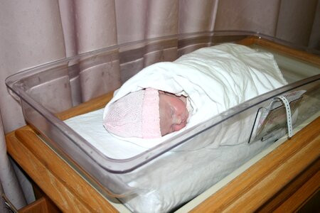 Hospital girl sleeping
