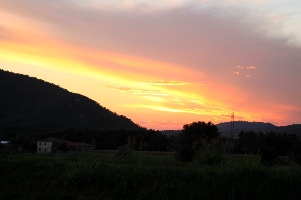 Sunset hills sun photo