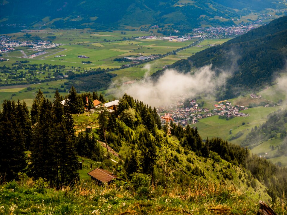 Alm clouds nature far view