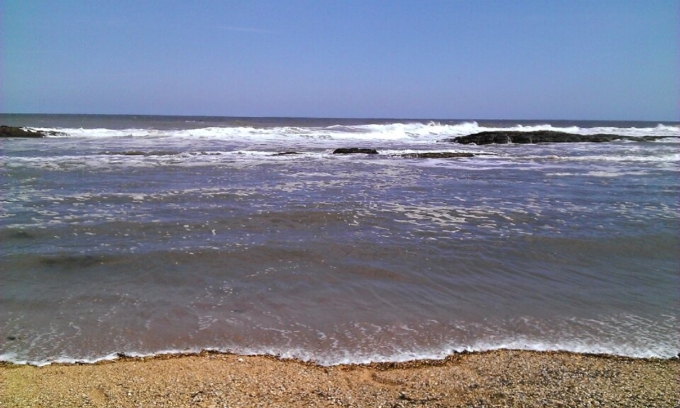 Beach sand water photo