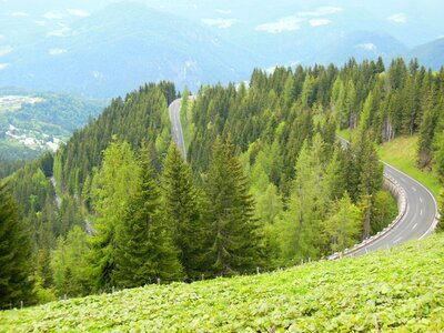 Bavaria mountains toll road photo