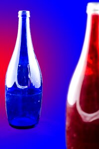 Color glass bottles bottle