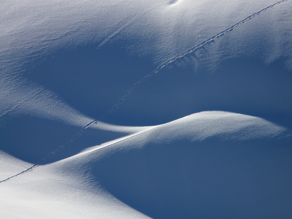 Snowdrift deep snow winter