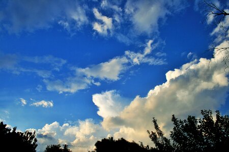 Cloud white spreading photo