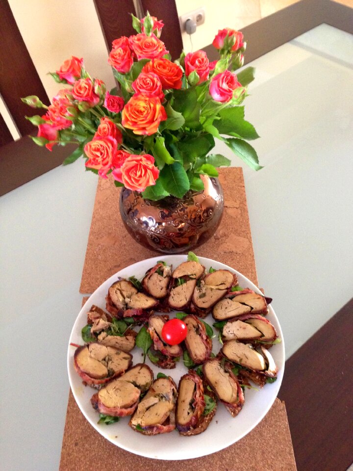 Bouquet appetizer petals photo