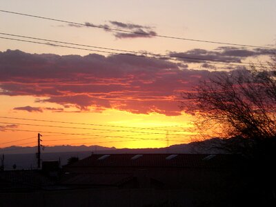 Sunset clouds photo