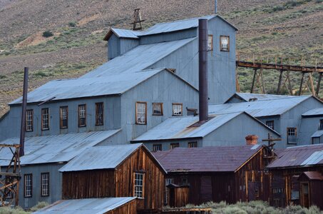 Historic mine blue ghost photo