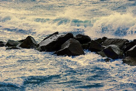 Sea water wave darß