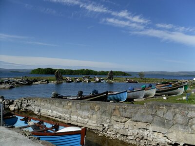 Lake boats scenic