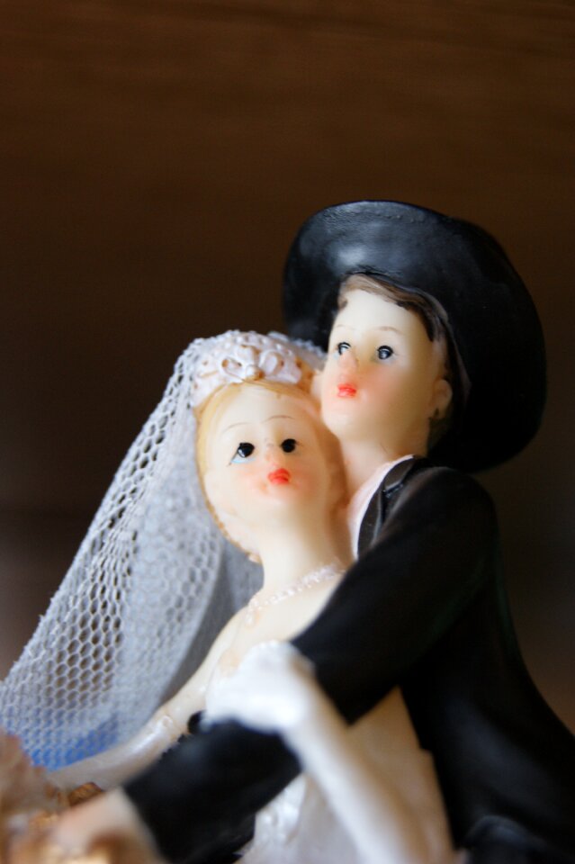 Wedding the figurine cake photo