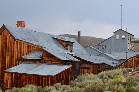 Historic mine blue ghost photo