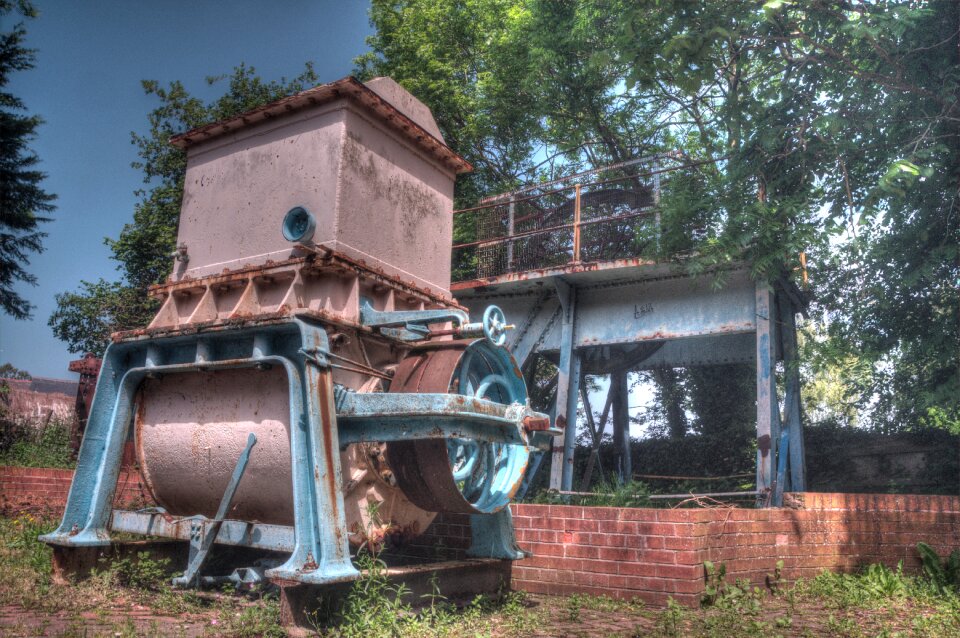 Rusty metal old machine