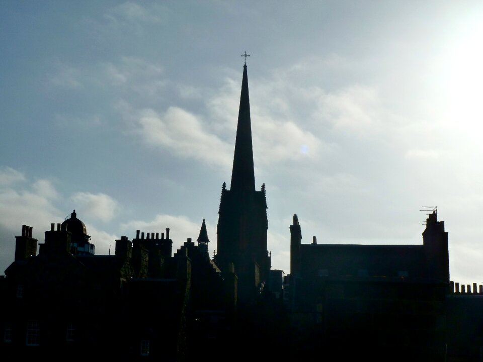Buildings tall silhouette