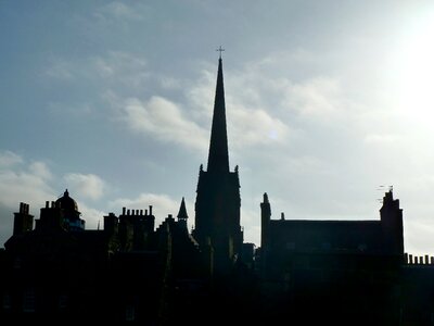 Buildings tall silhouette